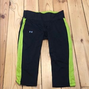 Black and green compression pants